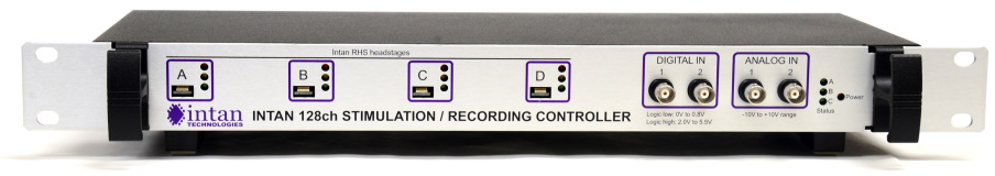 Intan RHS stim/recording controller front panel