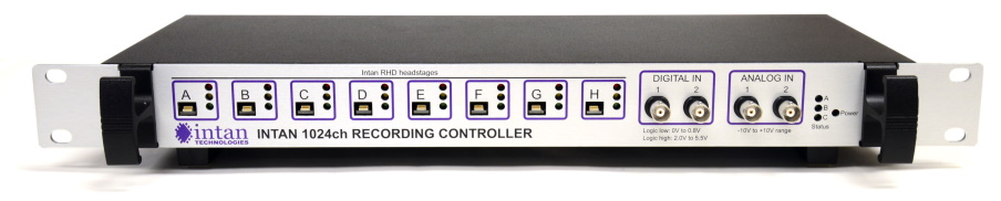 Intan 1024ch recording controller front panel